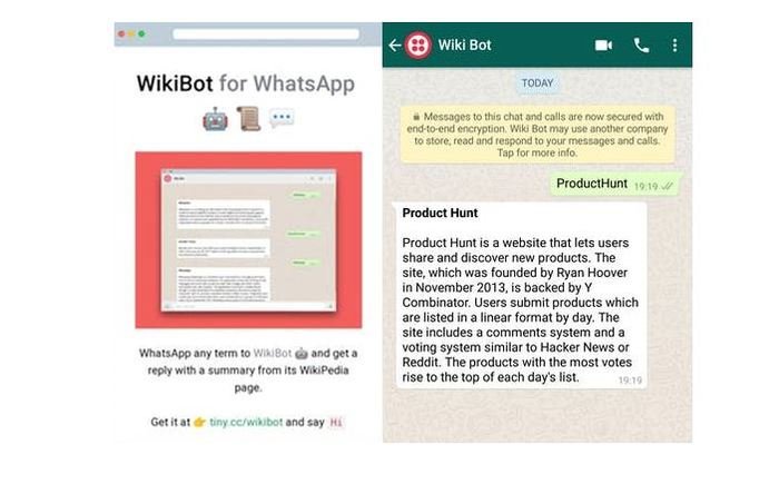 Лучшие приложения для пользователей WhatsApp Wikibot