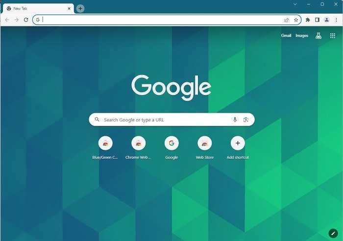 Лучшие темы Chrome для украшения вашего браузера Сине-зеленые кубики