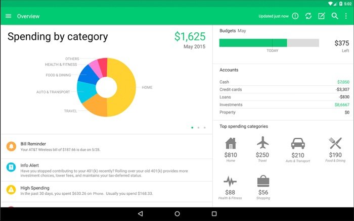 лучшие приложения для отслеживания расходов-android-mint
