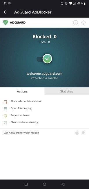 Лучшие дополнения Firefox для Android Adguard Adblocker