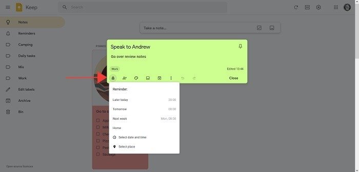 Напоминание о лучших советах по Google Keep для настольного компьютера