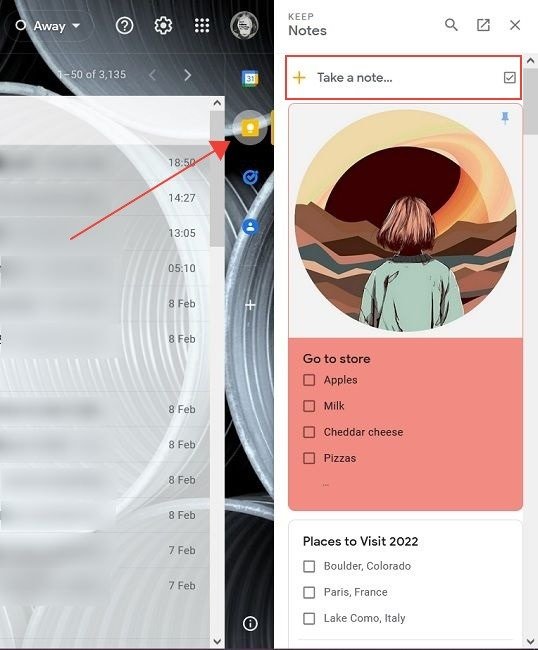 Лучшие советы по Google Keep Desktop Возьмите на заметку Gmail