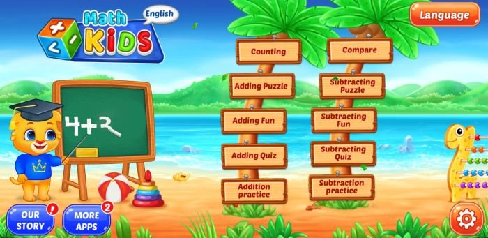 Лучшие математические игры для Android Math Kids