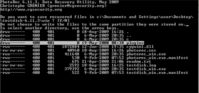 лучшее программное обеспечение с открытым исходным кодом-testdisk