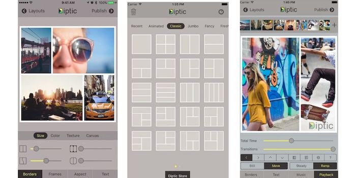Лучшие приложения для создания фотоколлажей для Iphone Diptic