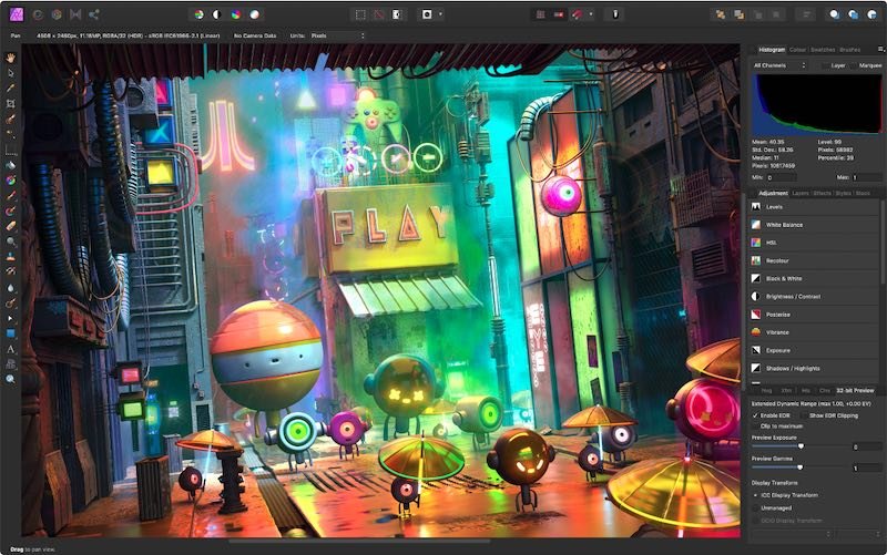 Лучшие альтернативы Photoshop Mac Affinity Photo