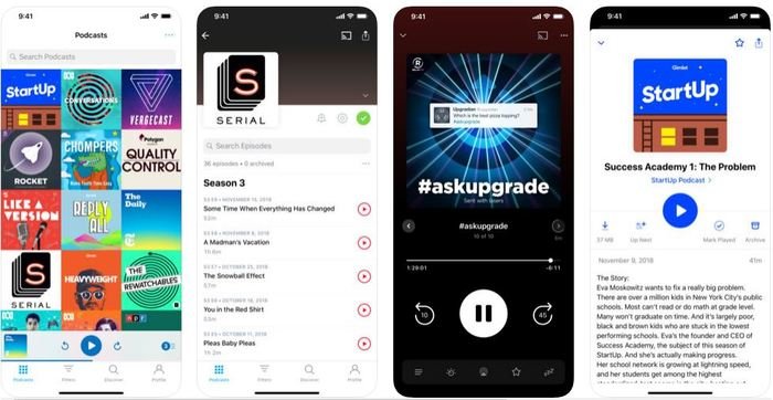 Лучшие приложения для подкастов для iOS 2019 Pocketcasts