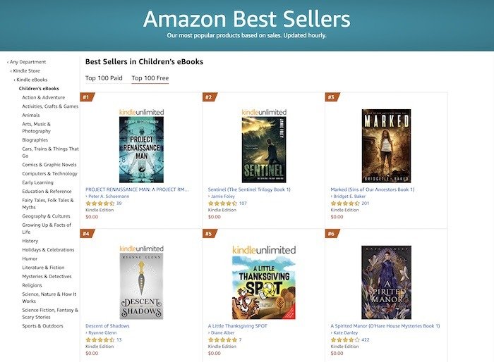 Лучшие сайты Бесплатные детские книги Amazon
