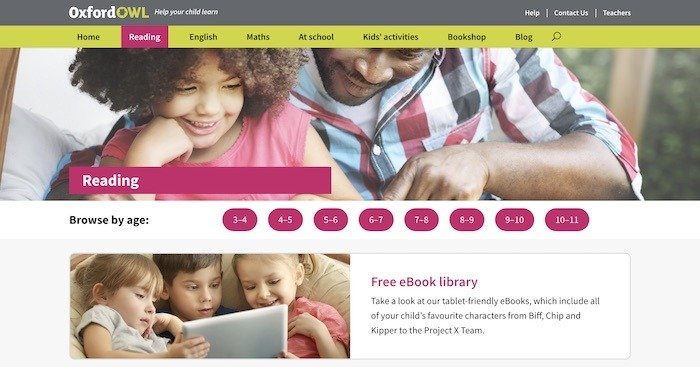 Лучшие сайты Бесплатные детские книги Oxford Owl