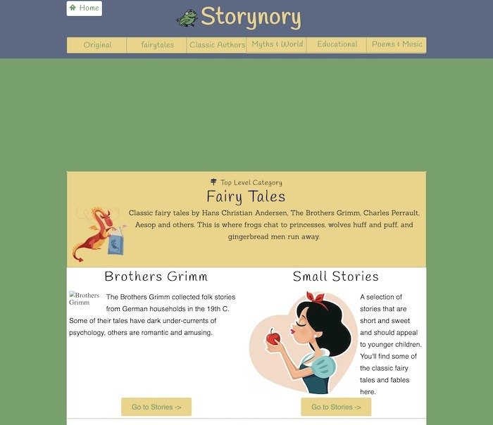 Лучшие сайты Бесплатные детские книги Storynory