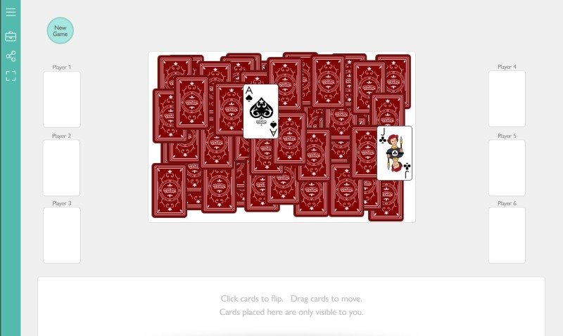 Игра в игру Go Fish на сайте PlayingCards.