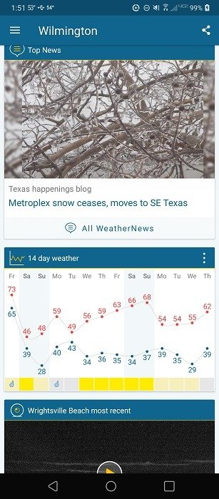 Лучшие погодные приложения для Android и iOS Weather And Radar 2