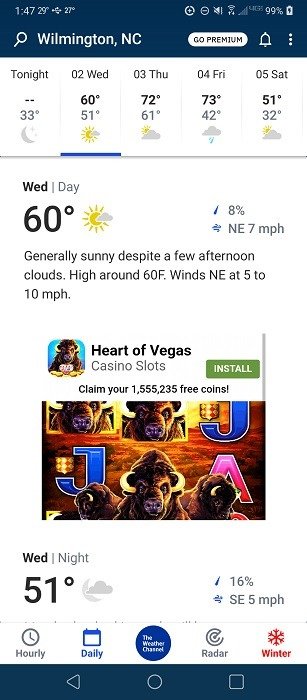 Лучшие погодные приложения для Android и iOS Weather Channel