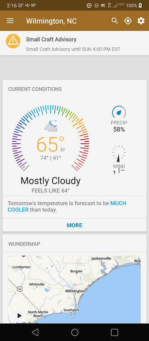 Лучшие погодные приложения для Android и Ios Weather Underground