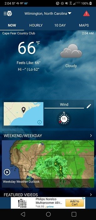 Лучшие погодные приложения для Android и iOS Weatherbug