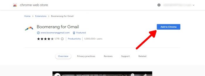 Бумеранг для Gmail Добавить в Chrome