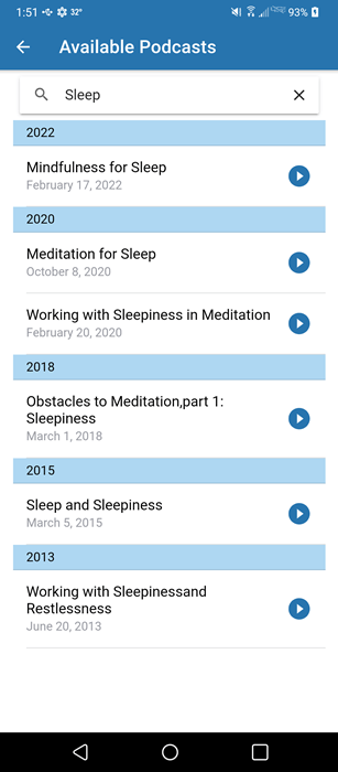 Изучение подкастов о сне в приложении UCLA Mindful