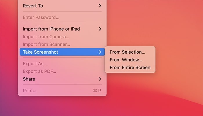 Приложение Cursor Mac Preview для создания снимков экрана