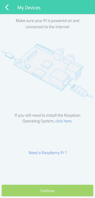 Cayenne Mobile Найдите Raspberry Pi