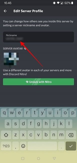 Изменить имя пользователя Discord Mobile Изменить никнейм