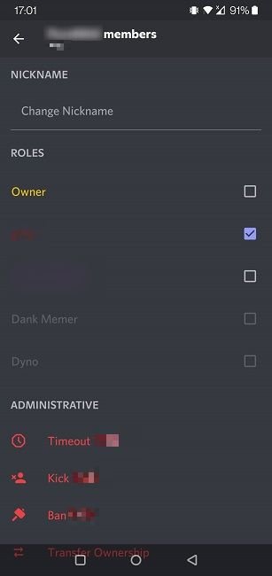 Изменить имя пользователя Discord Mobile Изменить другой никнейм