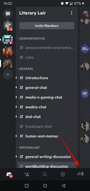 Изменить имя пользователя Discord, изображение мобильного профиля