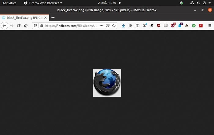 Изменение значков в терминале Новая иконка Firefox