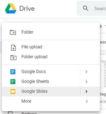 Диаграмма Google Slides Выберите вариант слайдов