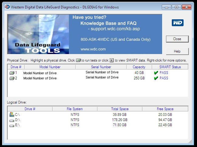 проверить-жесткий-диск-здоровье-Windows-10-western-digital-diagnostic-tool