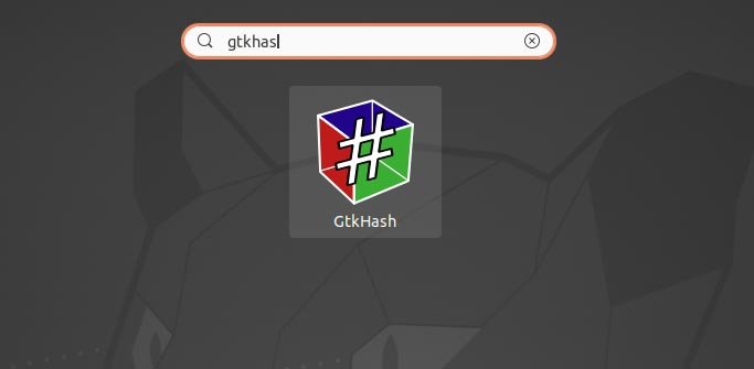 Проверьте хеши с помощью Gtkash в главном меню