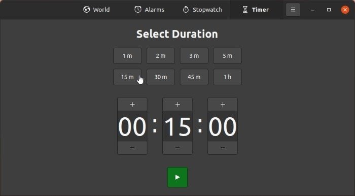 Проверьте время с помощью таймера Gnome Clocks