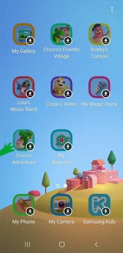 Детский телефон Android с защитой от детей Samsung Kids Home Launcher