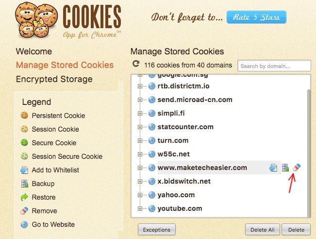 расширение Chrome-cookies