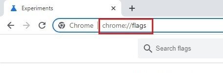 Перейдите по адресу «Chrome://flags» в браузере Chrome.