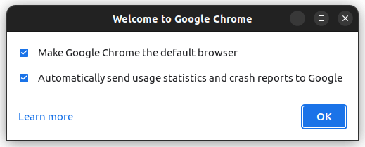 Настройки выбора Chrome