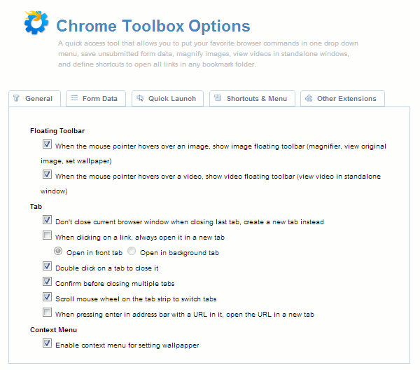 chrome-toolbox-главная страница