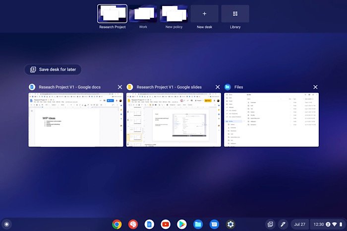 Новые функции Chromeos для повышения производительности Многозадачность