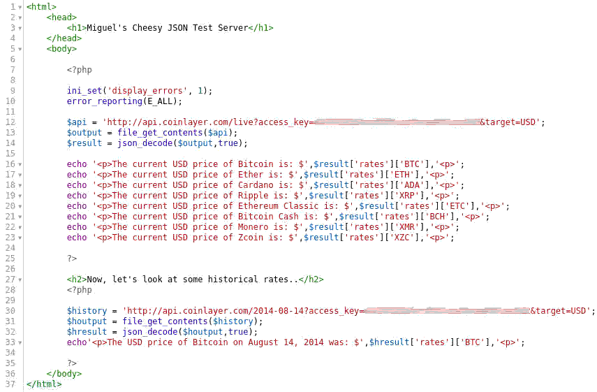 слой монетыJSON-образец