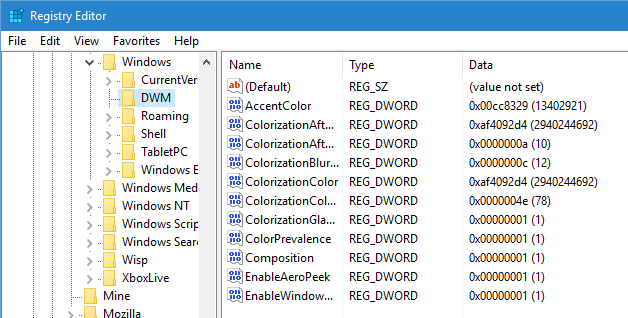 цвет-заголовков-win10-редактор реестра