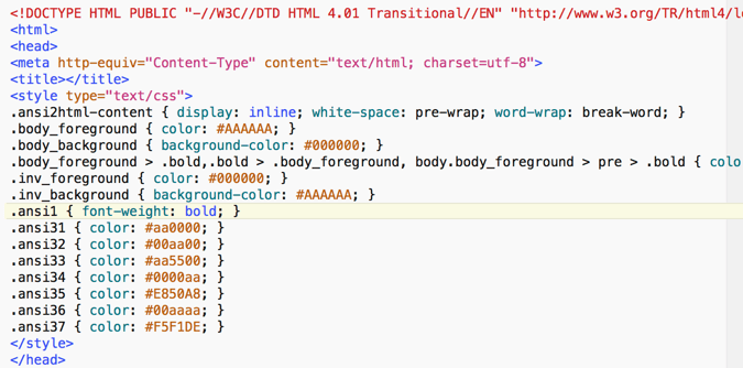 цветное-терминал-кодовое слово-редактирование-css-цвета