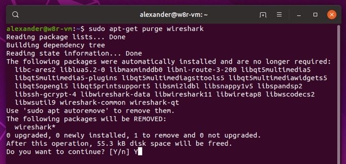 Полностью удалить программу Linux Apt Get Purge 2