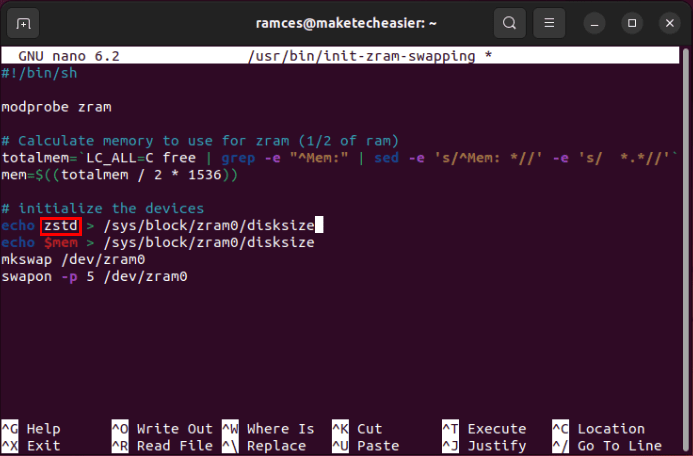 Терминал, выделяющий строку zstd для первого эхо-канала UNIX.