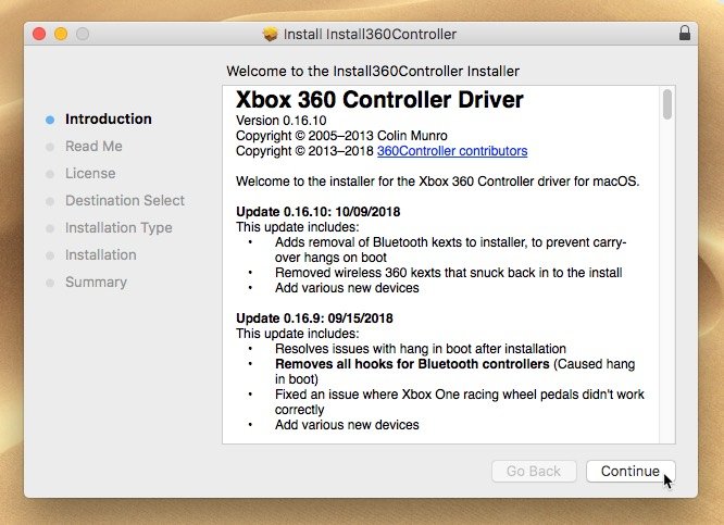 подключить-xbox-one-controller-to-mac-controller-installer-start