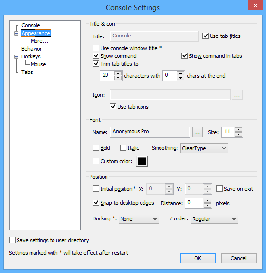 console2-appearance-settings