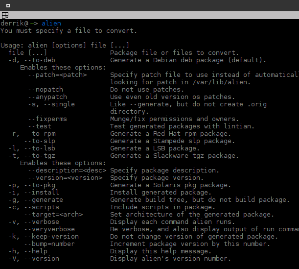 конвертировать-deb-в-rpm-alien-options