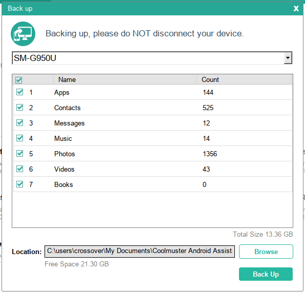 Coolmuster-резервное копирование-Android-устройство