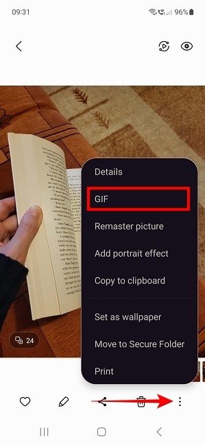 Создать Gif Галерея Samsung Серия фотографий Gif