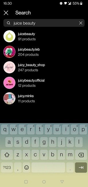 Создать руководство Поиск продуктов в Instagram