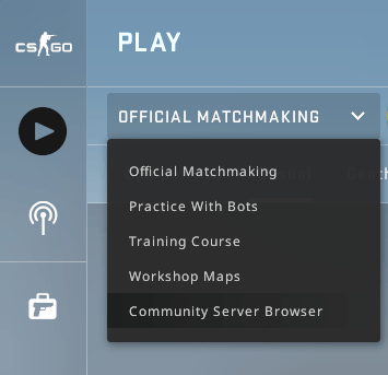 Сервер Csgo Выберите Браузер Сервера Сообщества