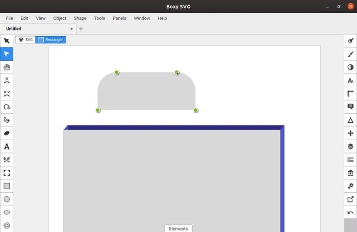 Пользовательские значки папок с квадратными кривыми SVG-клапанами
